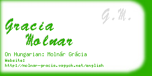 gracia molnar business card